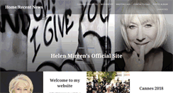 Desktop Screenshot of helenmirren.com