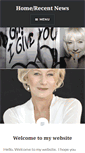 Mobile Screenshot of helenmirren.com